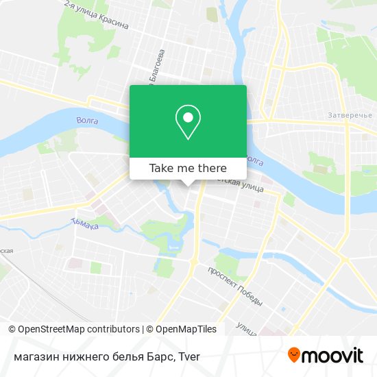 магазин нижнего белья Барс map