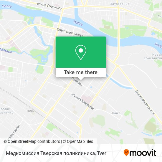 Медкомиссия Тверская поликлиника map
