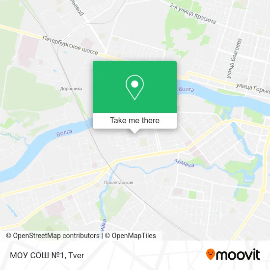 МОУ СОШ №1 map