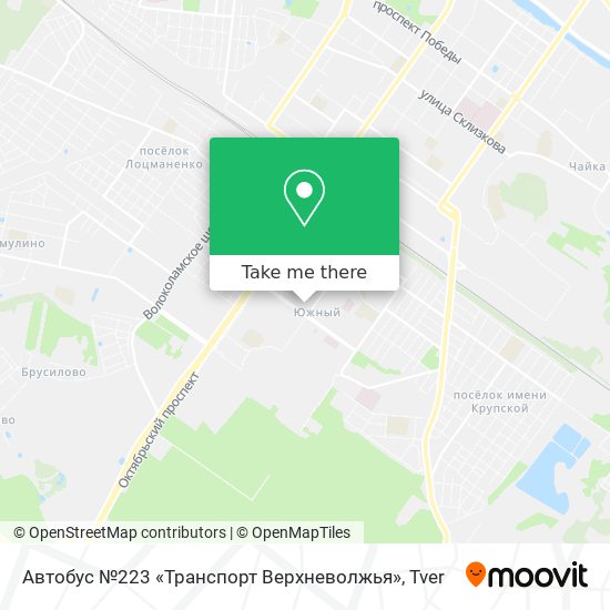 Автобус №223 «Транспорт Верхневолжья» map