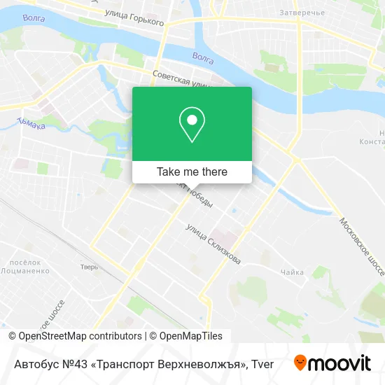 Автобус №43 «Транспорт Верхневолжъя» map
