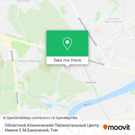 Областной Клинический Перинатальный Центр Имени Е.М.Бакуниной map