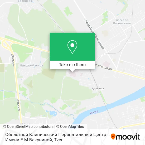 Областной Клинический Перинатальный Центр Имени Е.М.Бакуниной map
