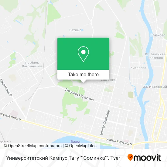 Университетский Кампус Твгу ""Соминка"" map