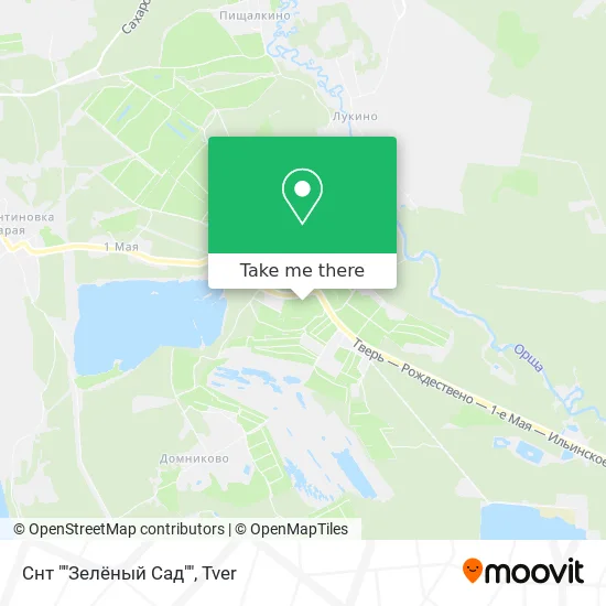 Снт ""Зелёный Сад"" map