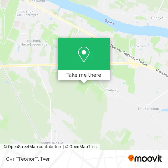 Снт ""Геолог"" map