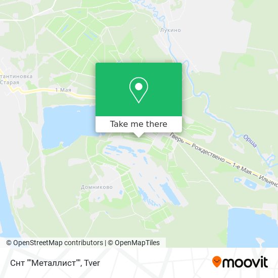 Снт ""Металлист"" map