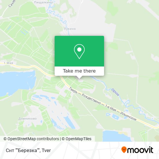 Снт ""Березка"" map