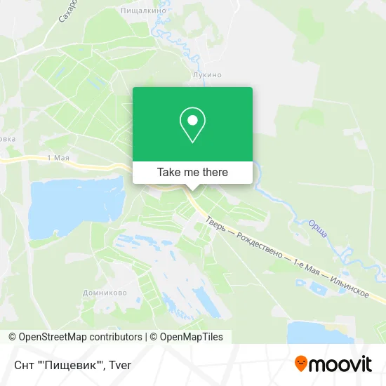 Снт ""Пищевик"" map