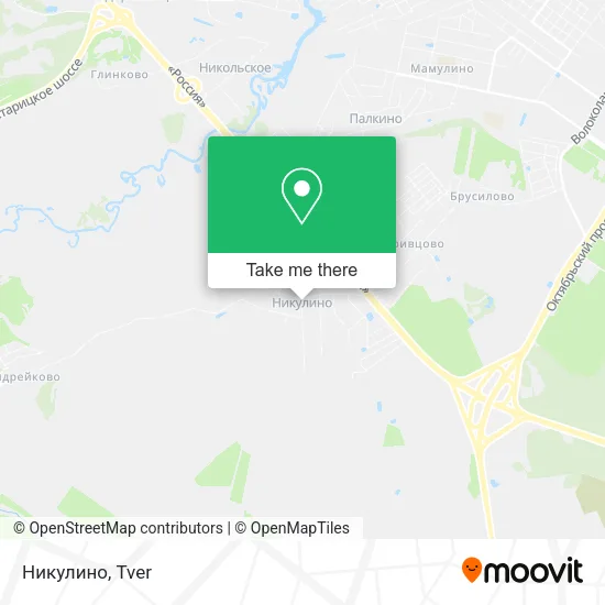 Никулино map