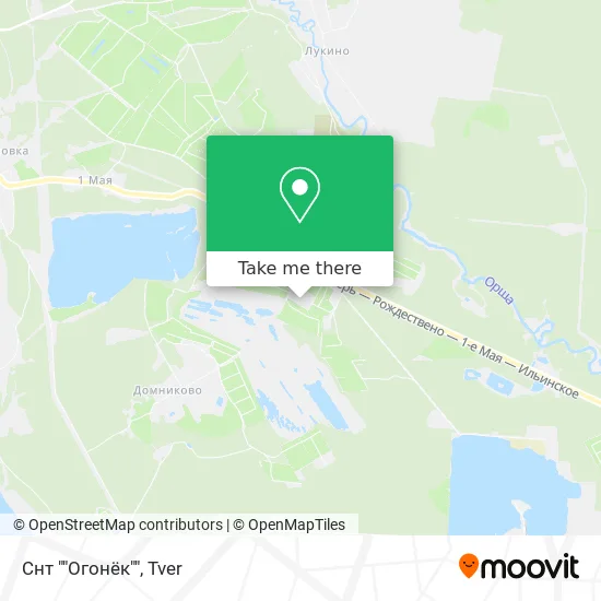 Снт ""Огонёк"" map