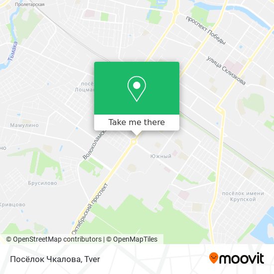 Посёлок Чкалова map