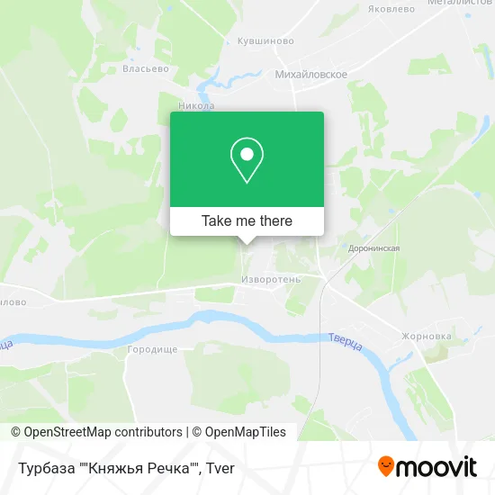 Турбаза ""Княжья Речка"" map