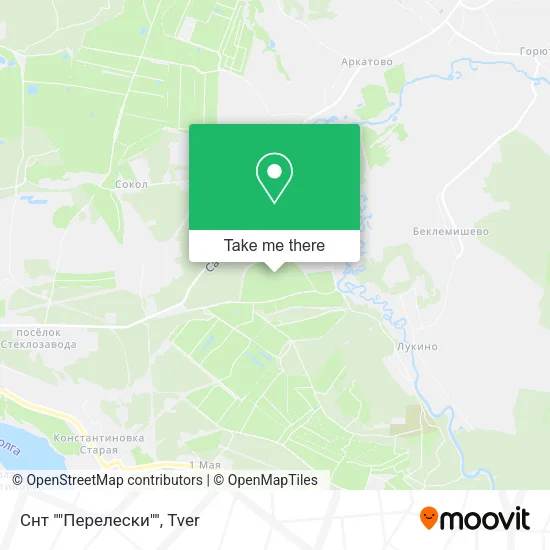 Снт ""Перелески"" map