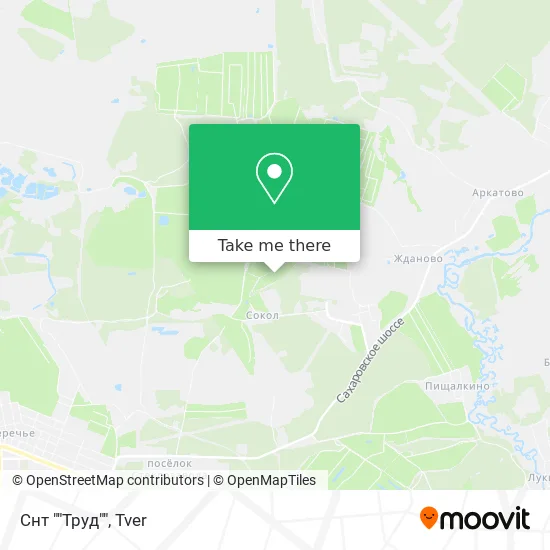 Снт ""Труд"" map