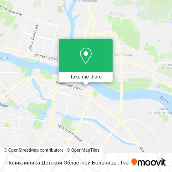 Поликлиника Детской Областной Больницы map