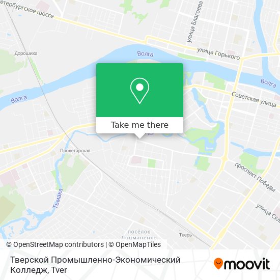 Тверской Промышленно-Экономический Колледж map