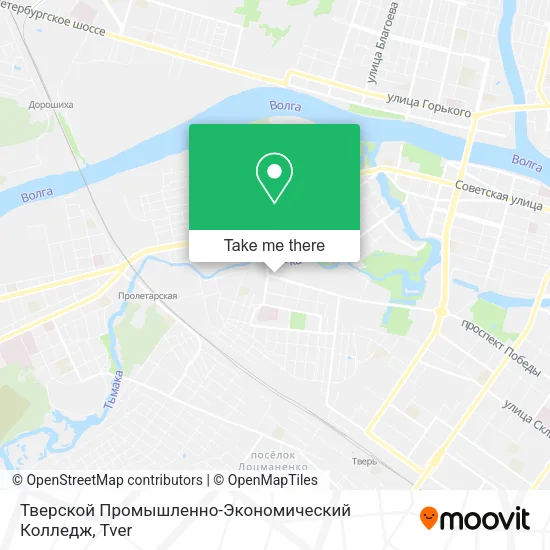 Тверской Промышленно-Экономический Колледж map