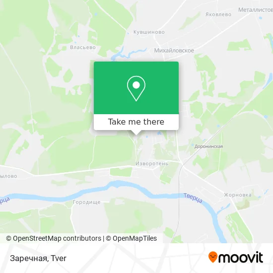 Заречная map