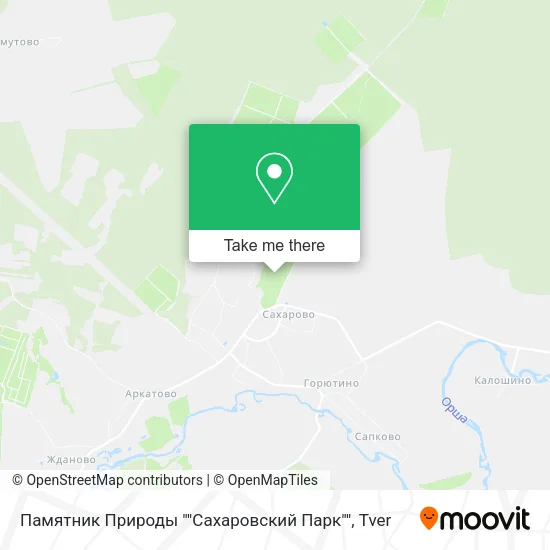 Памятник Природы ""Сахаровский Парк"" map