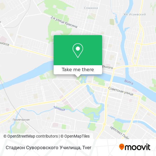 Стадион Суворовского Училища map