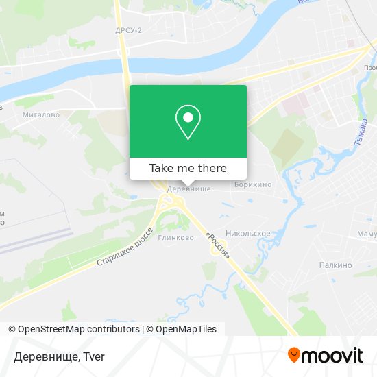 Деревнище map
