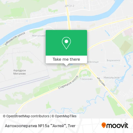 Автокооператив №15а ""Антей"" map