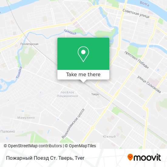 Пожарный Поезд Ст. Тверь map