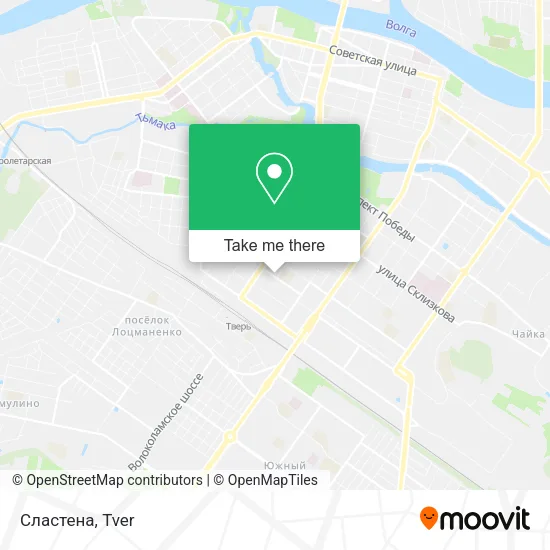 Сластена map