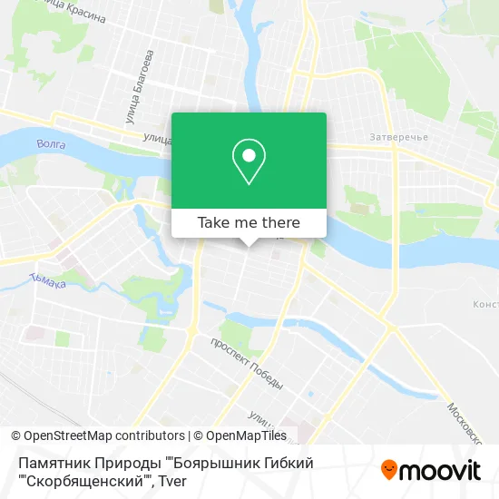 Памятник Природы ""Боярышник Гибкий ""Скорбященский"" map