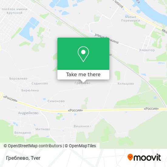 Греблево map