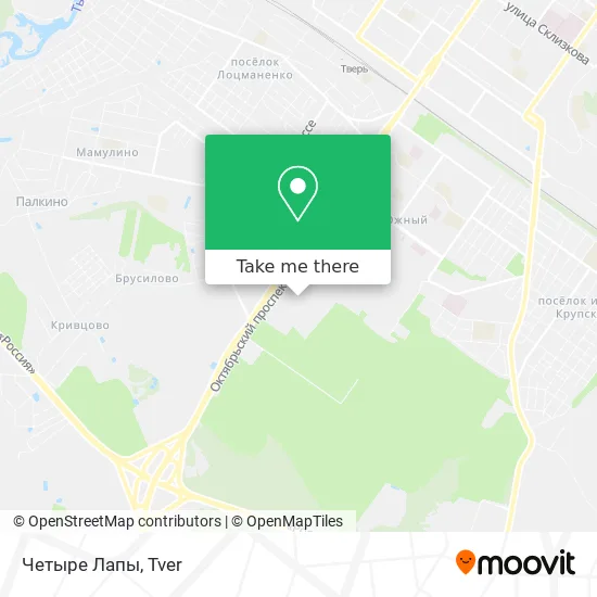 Четыре Лапы map