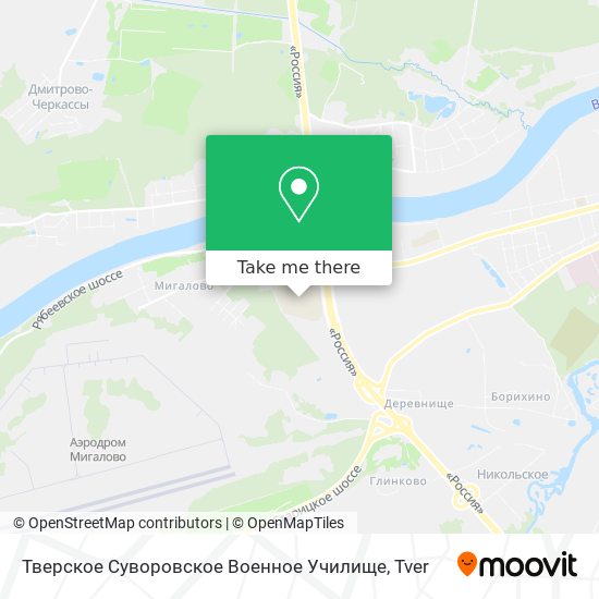 Тверское Суворовское Военное Училище map
