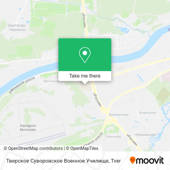 Тверское Суворовское Военное Училище map