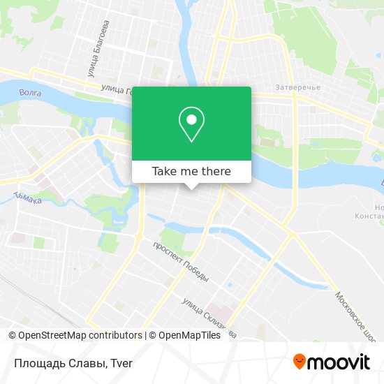 Площадь Славы map
