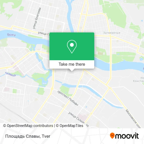Площадь Славы map