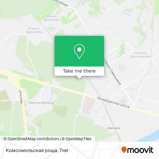 Комсомольская роща map