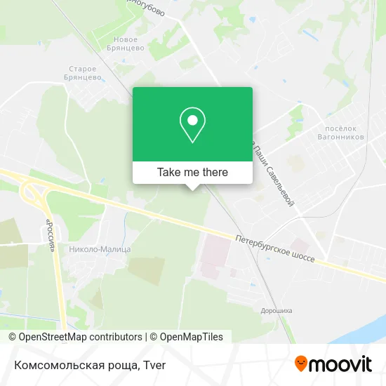 Комсомольская роща map
