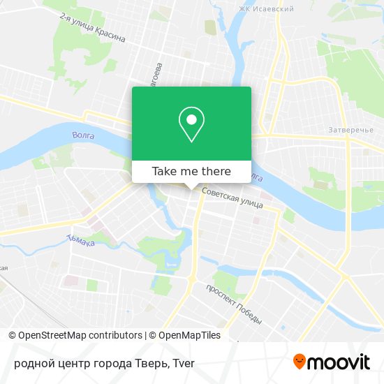 родной центр города Тверь map