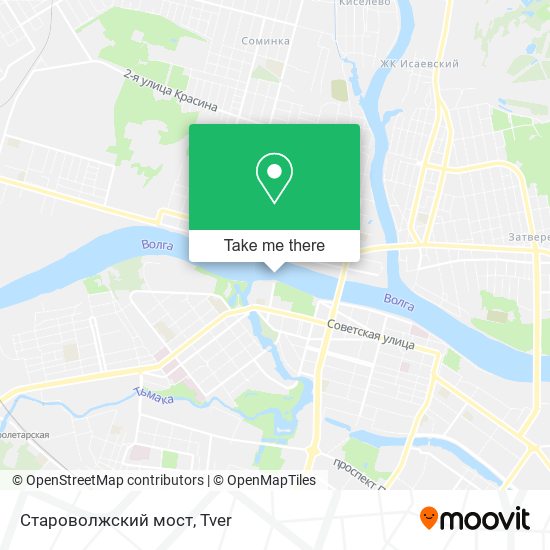 Староволжский мост map