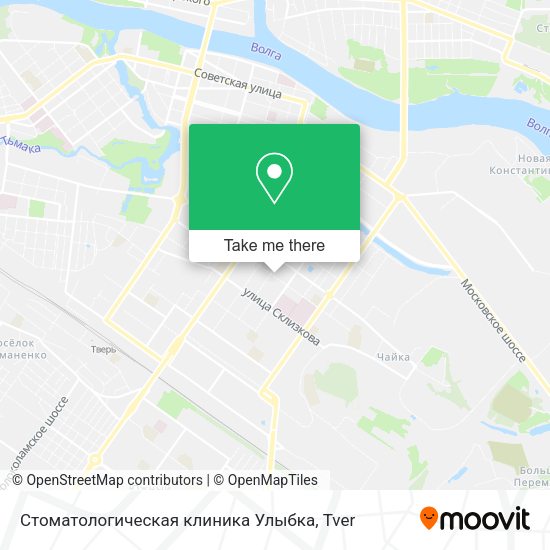 Стоматологическая клиника  Улыбка map