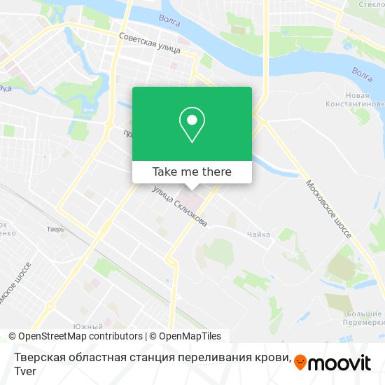 Тверская областная станция переливания крови map