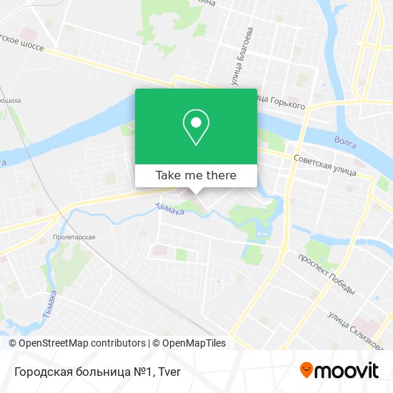 Городская больница №1 map