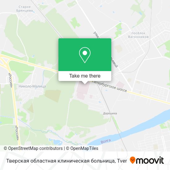Тверская областная клиническая больница map