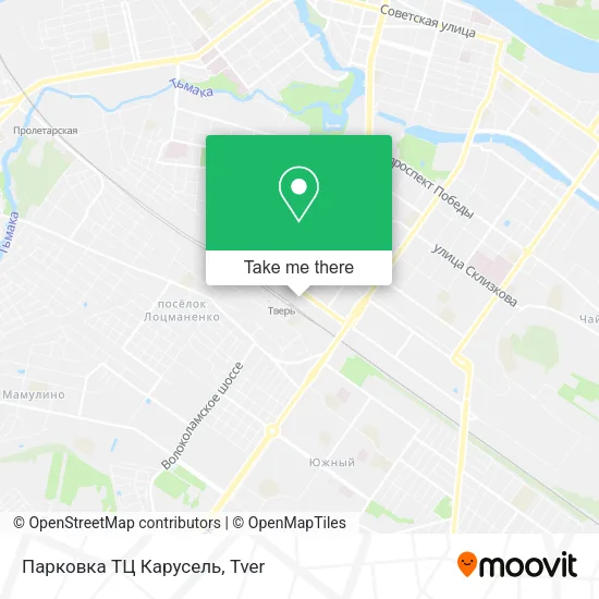 Парковка ТЦ Карусель map