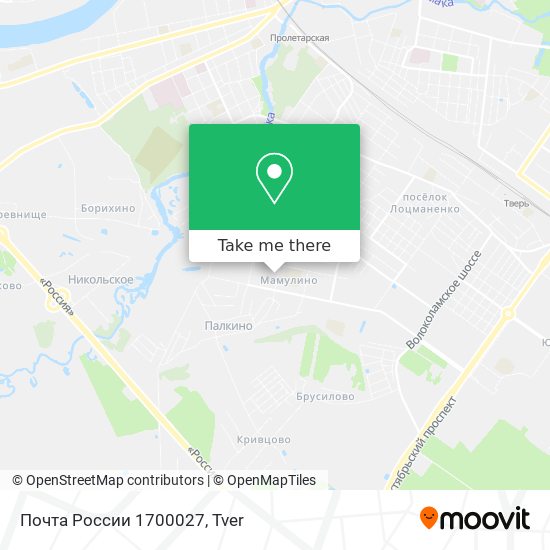 Почта России 1700027 map
