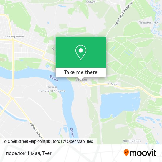 поселок 1 мая map