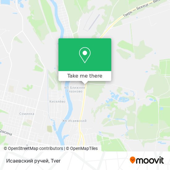 Исаевский ручей map