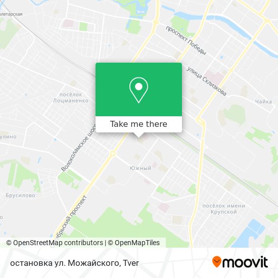 остановка  ул. Можайского map