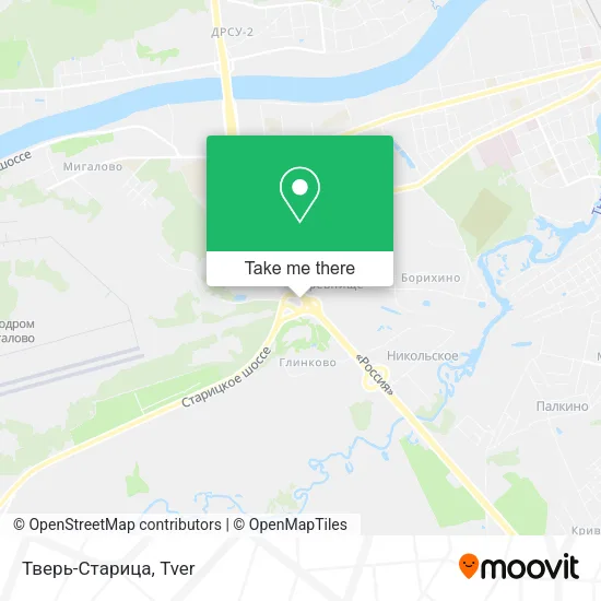 Тверь-Старица map